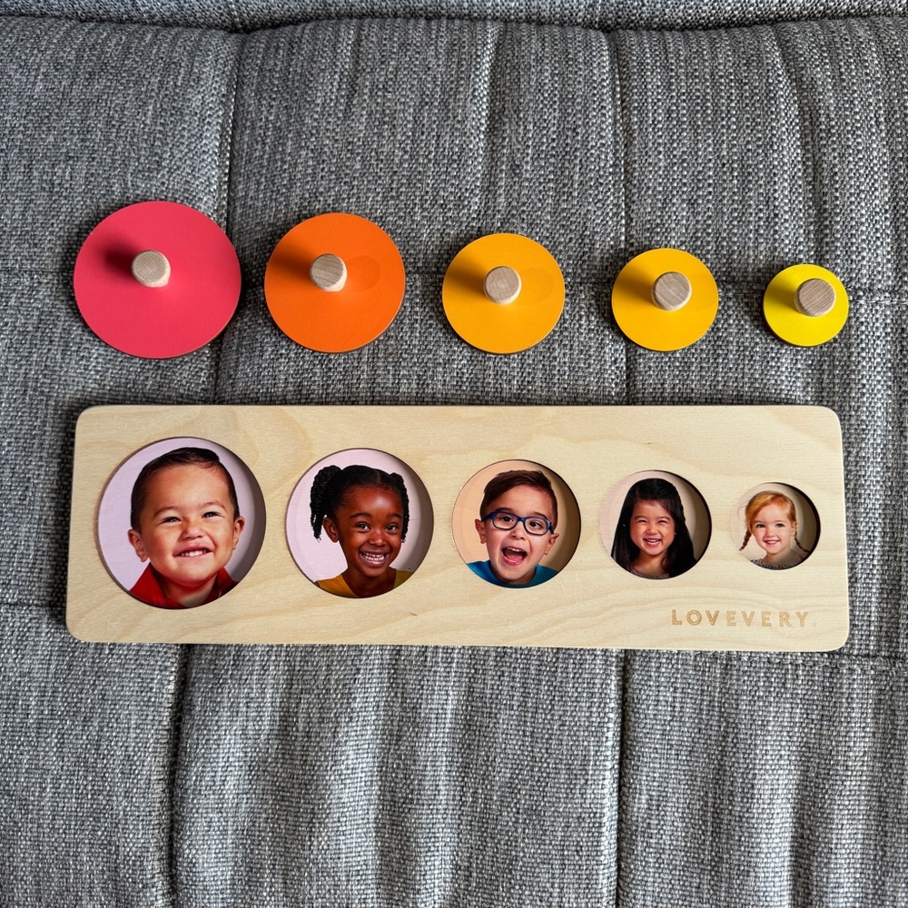 Lovevery Wooden Circle Puzzle for Kids